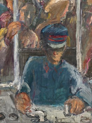 Straßenbahn (detail; 1972) Georg Eisler. Photo: © Johannes Stoll