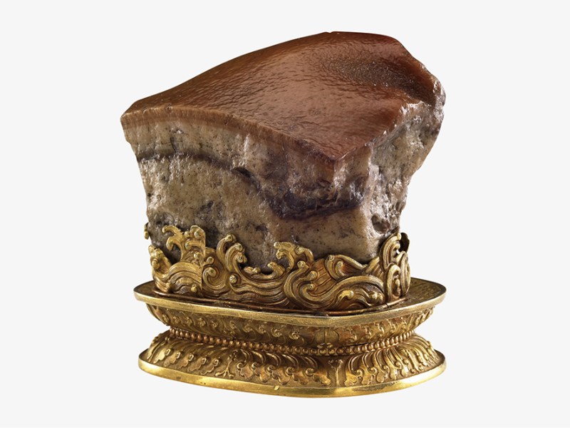 Meat-shaped stone, China, Qing dynasty. National Palace Museum, Taipei