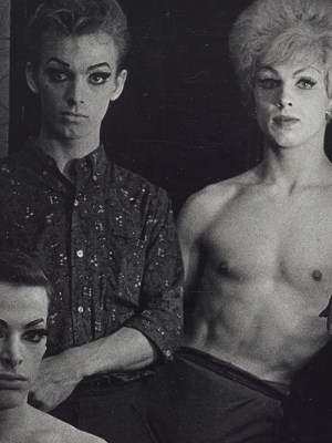 Three female impersonators, N.Y.C (detail; 1962), Diane Arbus.