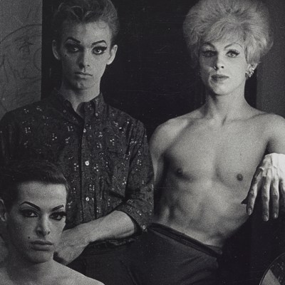 Three female impersonators, N.Y.C (detail; 1962), Diane Arbus.
