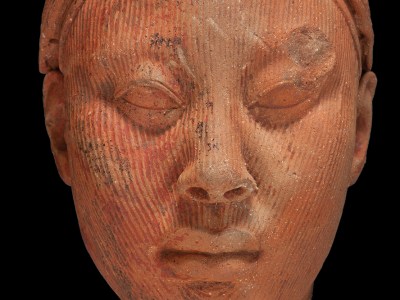 Head, possibly of a king)(12th–15th century), Yoruba people, Ife.