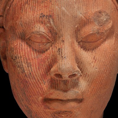 Head, possibly of a king)(12th–15th century), Yoruba people, Ife.