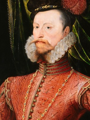 Robert Dudley (detail; c. 1575), unknown Anglo-Netherlandish artist. Photo: © National Portrait Gallery, London