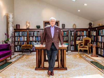 Philip Hewat-Jaboor at home in Jersey