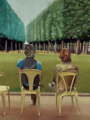 Le Parc des Sources, Vichy (1970), David Hockney.