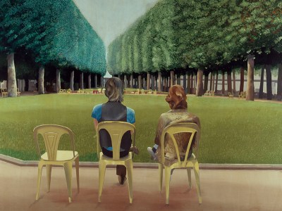 Le Parc des Sources, Vichy (1970), David Hockney.