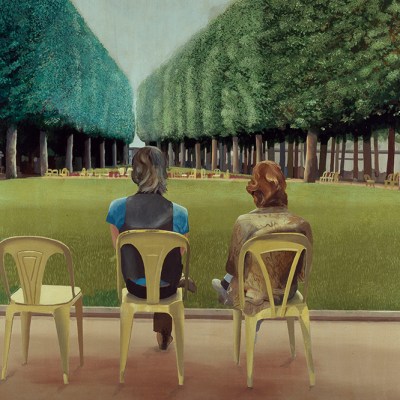 Le Parc des Sources, Vichy (1970), David Hockney.