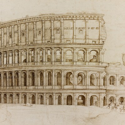 View of the Colosseum (c. 1550), by Hieronymus Cock, after the circle of Domenico Ghirlandaio. Sir John Soane’s Museum, London