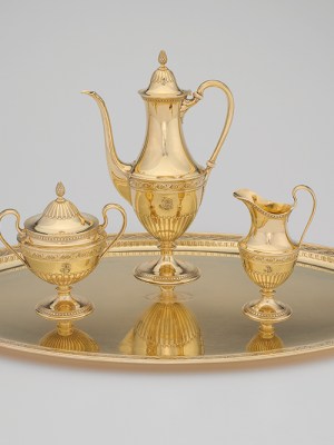 Coffee service for Alice Belin du Pont (designed 1910–11), Tiffany and Company. Yale University Art Gallery, New Haven