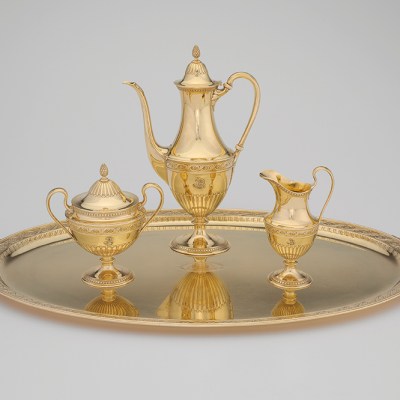 Coffee service for Alice Belin du Pont (designed 1910–11), Tiffany and Company. Yale University Art Gallery, New Haven