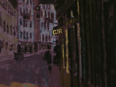 The rue Notre-Dame des Champs, Paris the Entrance to Sargent’s Studio (1907), Walter Sickert. The Ashmolean Museum, University of Oxford
