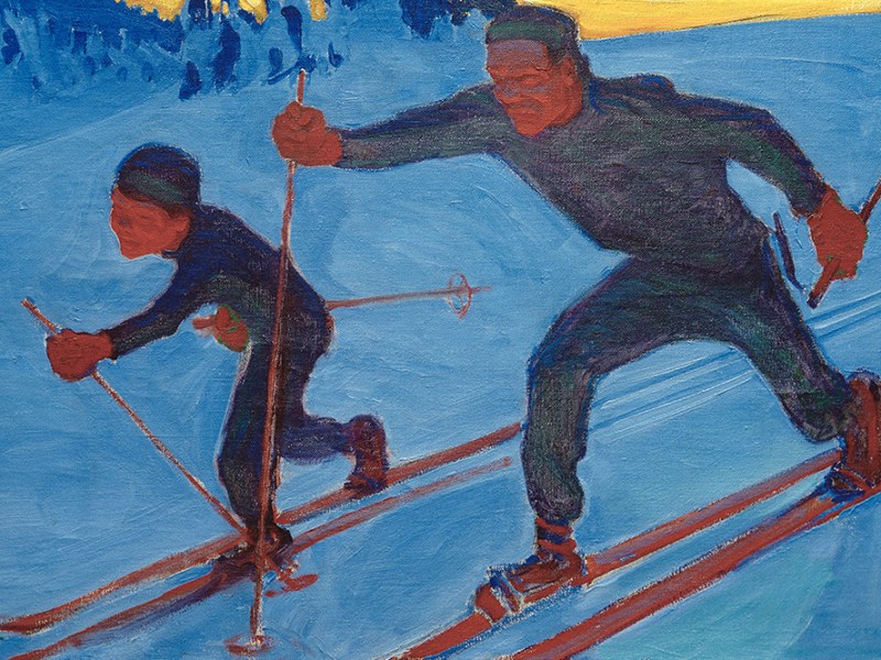 The Skiiers by Akseli Gallen-Kallela