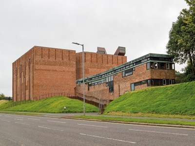 St Bride’s Church in East Kilbride, designed by Andy MacMillan and Isi Metstein for Gillespie Kidd & Coia and completed in 1964.