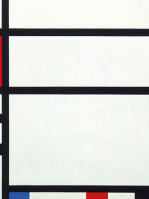 Detail of Trafalgar Square by Piet Mondrian