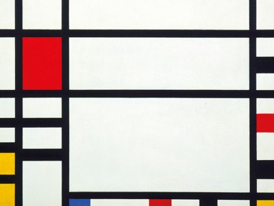 Detail of Trafalgar Square by Piet Mondrian