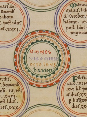 Page from the Chronique de Saint Nicholas de Reims (13th century).
