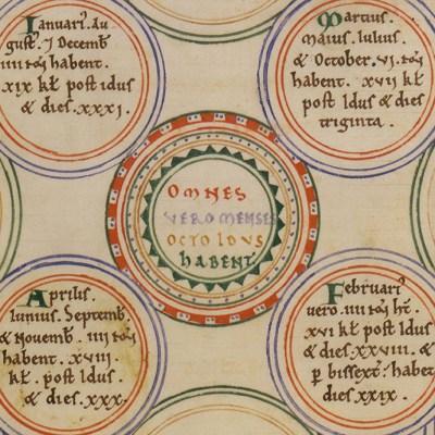 Page from the Chronique de Saint Nicholas de Reims (13th century).