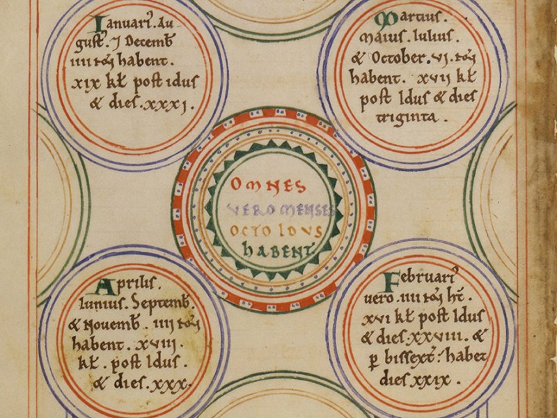 Page from the Chronique de Saint Nicholas de Reims (13th century).