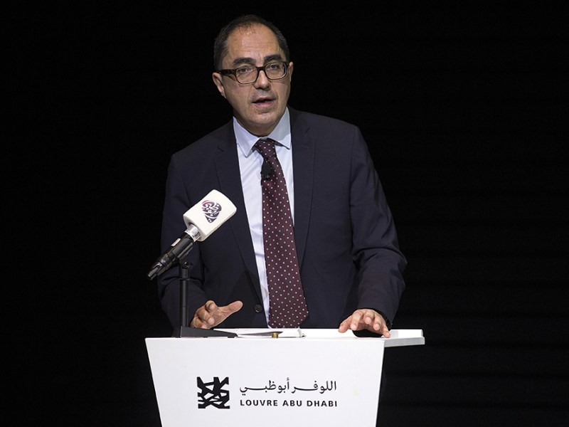 Jean Luc-Martinez at the Louvre Abu Dhabi in December 2017.