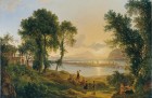 Sunset over the Campi Flegrei looking towards the Islands Prócida and Ischia (1819), Joseph Rebell. © Belvedere, Vienna