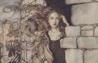 The Waiting Maid Sprang Down First and Maid Maleen Followed (1917), Arthur Rackham (1867–1939). Charles E. Young Research Library, UCLA