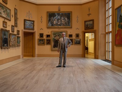 Danny Huston as Albert Barnes on the set of Once Again...(Statues Never Die) (still; 2022), Isaac Julien. © Isaac Julien