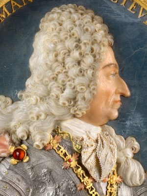 Maximilian II Emanuel, Elector of Bavaria (1662 -1726) (detail; 1725), Charles Claude Dubut.