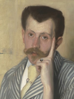Portrait of Georges de Porto-Riche (detail; 1889), Jacques-Émile Blanche. Robilant + Voena