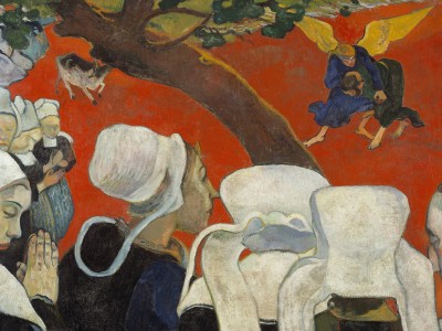 Vision of the Sermon (Jacob Wrestling with the Angel) (1888), Paul Gauguin.