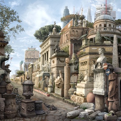 Sic Transit Gloria Mundi (after Piranesi) (2016), Emily Allchurch.