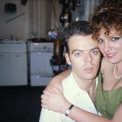 Nan on Brian’s lap, Brian’s birthday (1981), from ‘The Ballad of Sexual Dependency’. Maison Européenne, Paris.