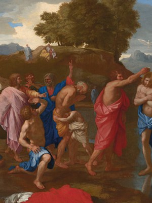 The Baptism of Christ Poussin