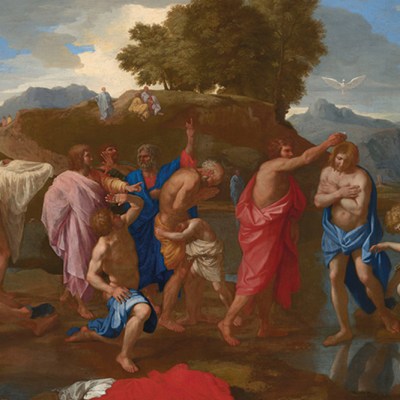 The Baptism of Christ Poussin