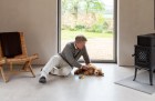 John Pawson and his pooch Lochie. Courtesy Dylan Thomas
