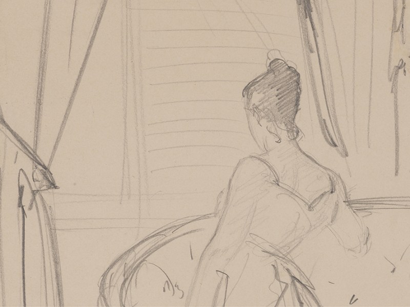 Virginie Amélie Avegno, Madame Gautreau (Madame X) (detail; c. 1884), John Singer Sargent. Frick Collection, New York (promised gift from Elizabeth and Jean-Marie Eveillard)