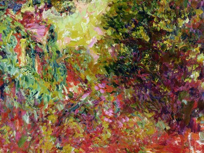 The Artist's House Seen From the Rose Garden (detail; 1922–24), Claude Monet.