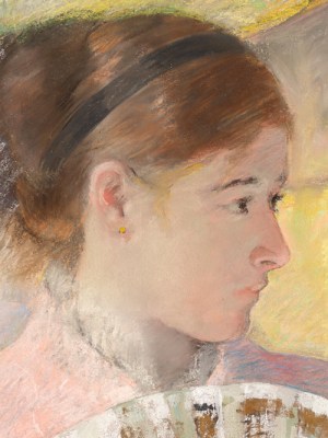 Young Lady in a Loge Gazing to the Right Mary Cassatt