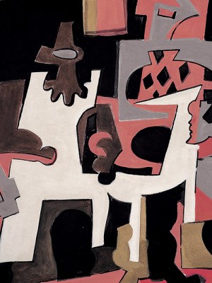 Untitled (Harlequin and Pulcinella) (detail; 1924), Pablo Picasso. Fundación MAPFRE