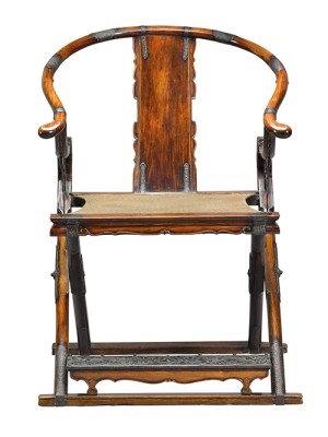 Folding horseshoe chair, late Ming Dynasty (1368–1644), China. Sotheby’s Hong Kong, HK$124.6m ($15.8m)