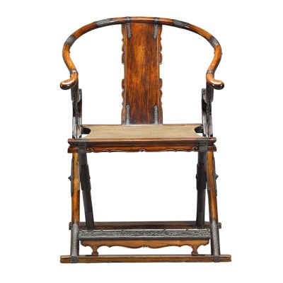Folding horseshoe chair, late Ming Dynasty (1368–1644), China. Sotheby’s Hong Kong, HK$124.6m ($15.8m)