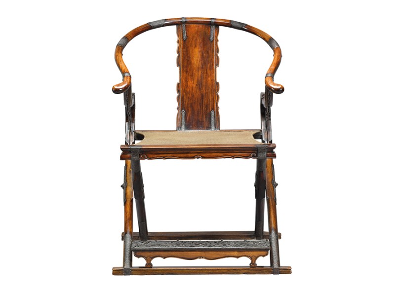 Folding horseshoe chair, late Ming Dynasty (1368–1644), China. Sotheby’s Hong Kong, HK$124.6m ($15.8m)