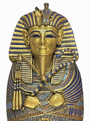 Miniature canopic coffin from the tomb of Tutankhamun