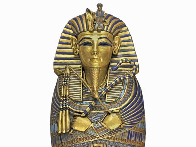 Miniature canopic coffin from the tomb of Tutankhamun