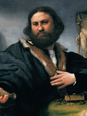 Andrea Odoni (1527), Lorenzo Lotto. Royal Collection Trust.