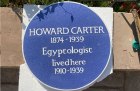 The plaque to Howard Carter, restored