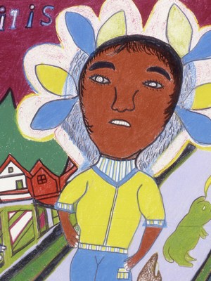 What It Is (detail; 1978–82), Nellie Mae Rowe. Photo: High Museum of Art, Atlanta; © 2022 Estate of Nellie Mae Rowe/Artists Rights Society (ARS), New York.
