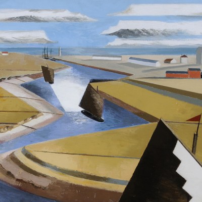 The Rye Marshes, East Sussex (1932), Paul Nash. Hull Museums Collection
