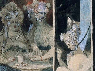 The Debutante (detail; 1807), Henry Fuseli.