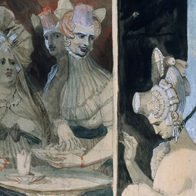 The Debutante (detail; 1807), Henry Fuseli.