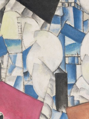 Les fumées sur les toits (1911–12), Fernand Léger. Triton Collection Foundation.